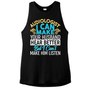 Funny Audiologist Ladies PosiCharge Tri-Blend Wicking Tank