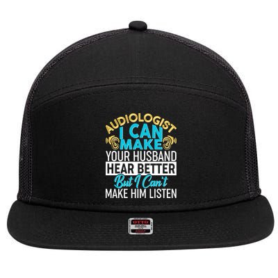 Funny Audiologist 7 Panel Mesh Trucker Snapback Hat