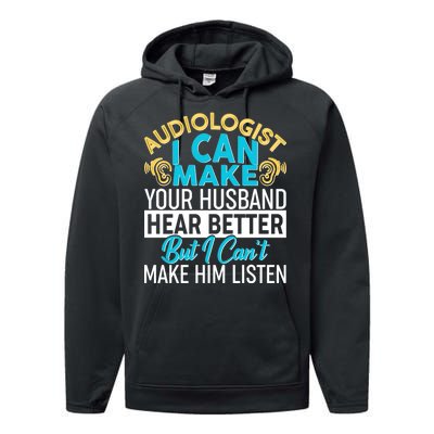 Funny Audiologist Performance Fleece Hoodie