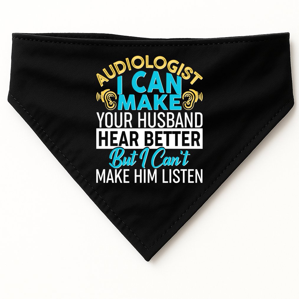 Funny Audiologist USA-Made Doggie Bandana