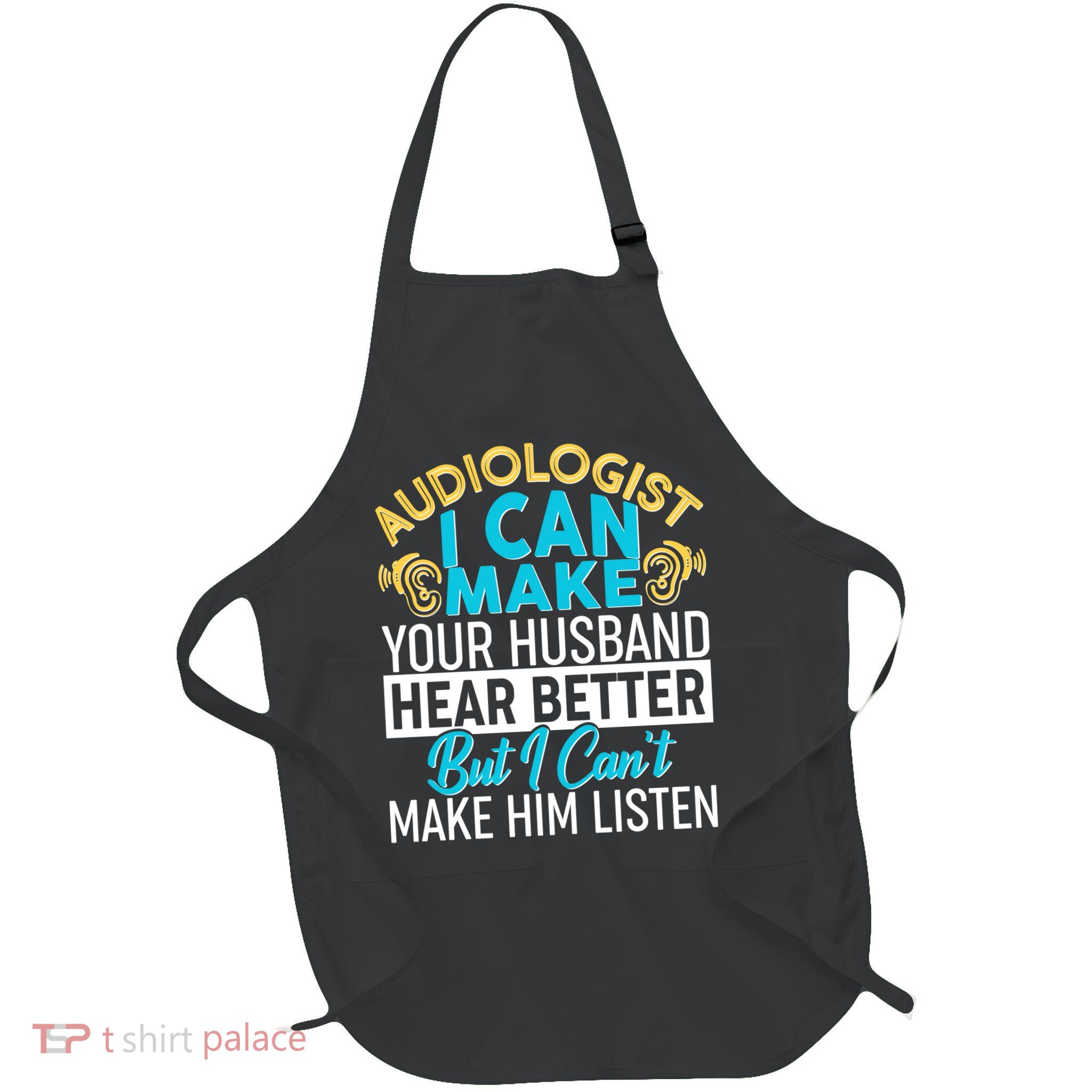 Funny Audiologist Full-Length Apron With Pockets
