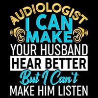 Funny Audiologist Sustainable Bucket Hat