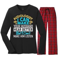 Funny Audiologist Women's Long Sleeve Flannel Pajama Set 