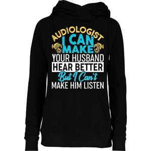 Funny Audiologist Womens Funnel Neck Pullover Hood