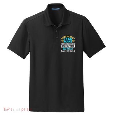 Funny Audiologist Dry Zone Grid Polo