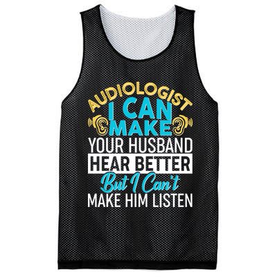 Funny Audiologist Mesh Reversible Basketball Jersey Tank