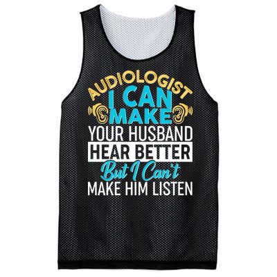 Funny Audiologist Mesh Reversible Basketball Jersey Tank