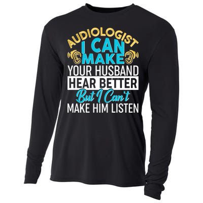 Funny Audiologist Cooling Performance Long Sleeve Crew