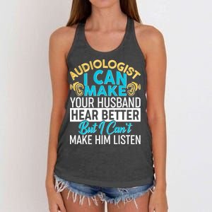 Funny Audiologist Women's Knotted Racerback Tank