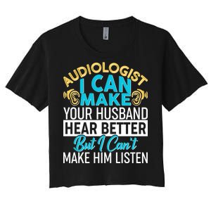 Funny Audiologist Women's Crop Top Tee