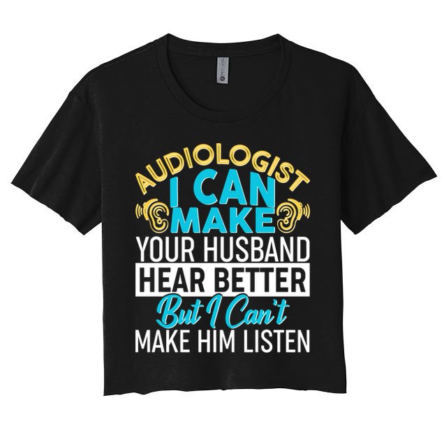 Funny Audiologist Crop Top