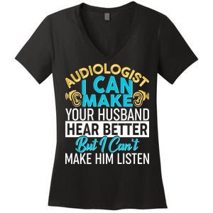 Funny Audiologist Women's V-Neck T-Shirt