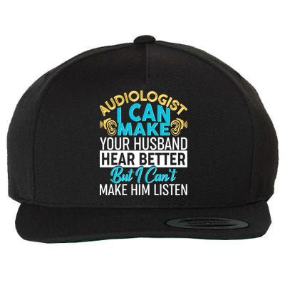 Funny Audiologist Wool Snapback Cap