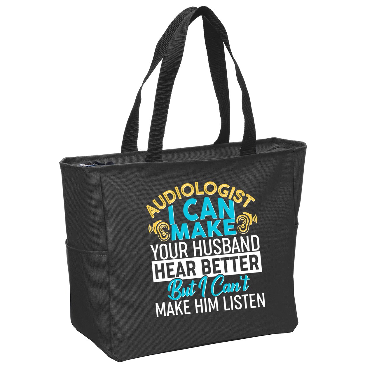 Funny Audiologist Zip Tote Bag