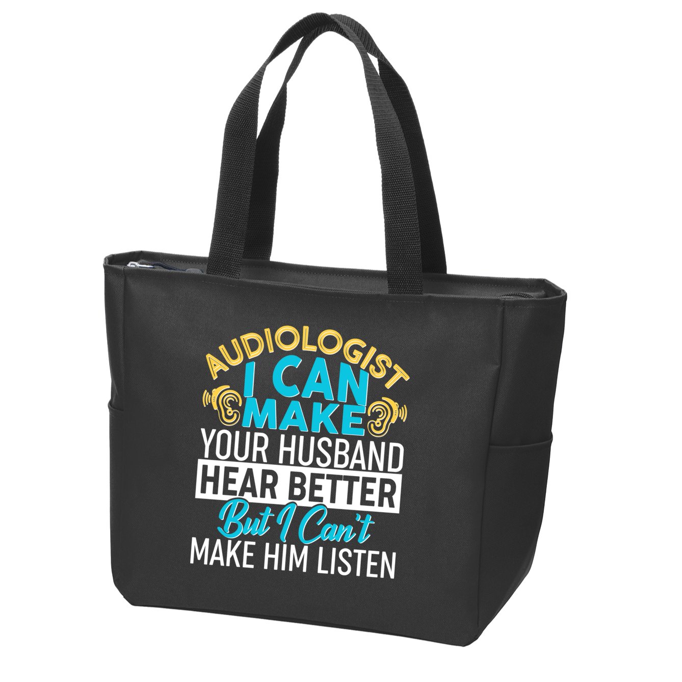 Funny Audiologist Zip Tote Bag
