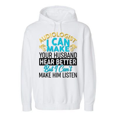 Funny Audiologist Garment-Dyed Fleece Hoodie