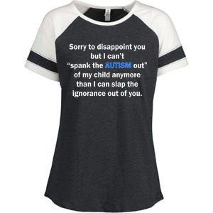 Funny Autism Quote Enza Ladies Jersey Colorblock Tee