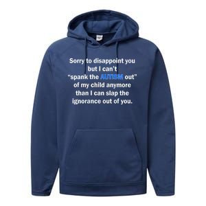 Funny Autism Quote Performance Fleece Hoodie