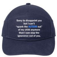 Funny Autism Quote 7-Panel Snapback Hat