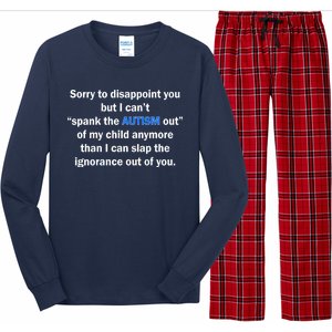 Funny Autism Quote Long Sleeve Pajama Set