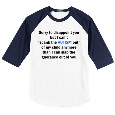 Funny Autism Quote Baseball Sleeve Shirt