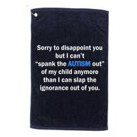 Funny Autism Quote Golf Towel
