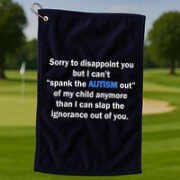 Funny Autism Quote Golf Towel