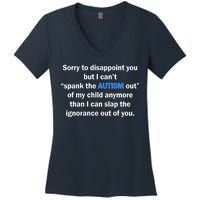 Funny Autism Quote Women's V-Neck T-Shirt