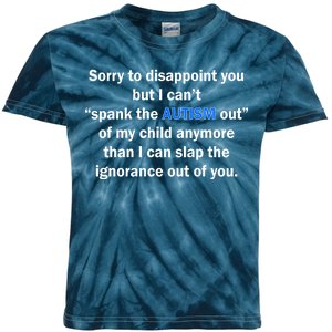 Funny Autism Quote Kids Tie-Dye T-Shirt