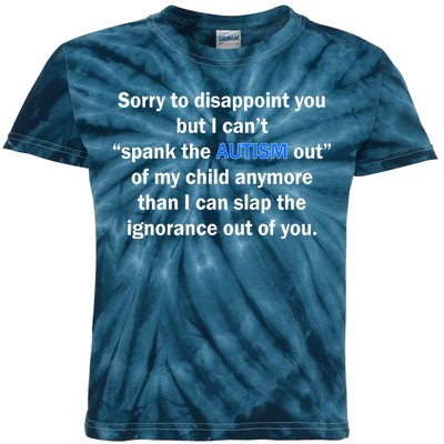 Funny Autism Quote Kids Tie-Dye T-Shirt