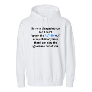 Funny Autism Quote Garment-Dyed Fleece Hoodie