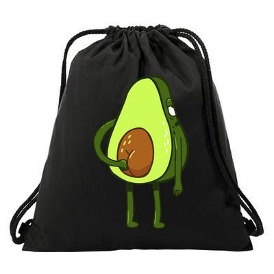 Funny Avocado Butt Drawstring Bag