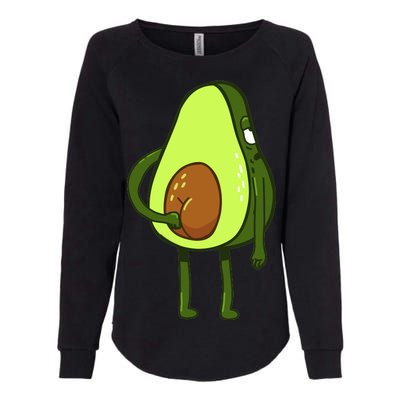 Funny Avocado Butt Womens California Wash Sweatshirt