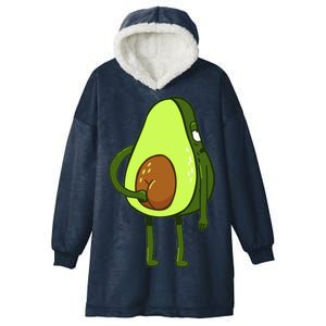 Funny Avocado Butt Hooded Wearable Blanket