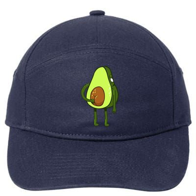 Funny Avocado Butt 7-Panel Snapback Hat