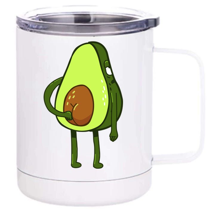 Funny Avocado Butt 12 oz Stainless Steel Tumbler Cup