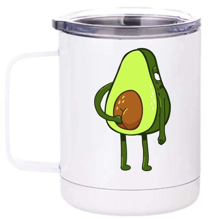 Funny Avocado Butt 12 oz Stainless Steel Tumbler Cup