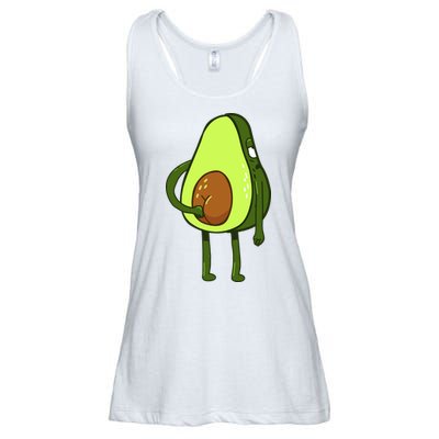 Funny Avocado Butt Ladies Essential Flowy Tank