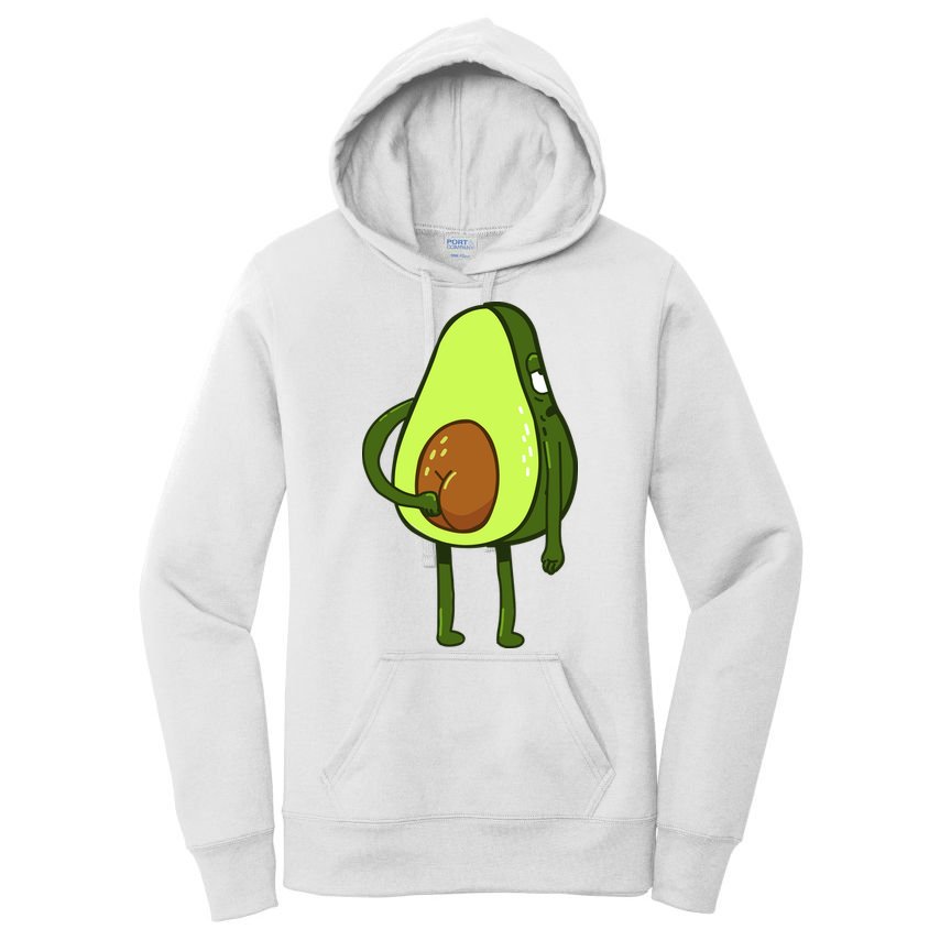 Funny Avocado Butt Women's Pullover Hoodie
