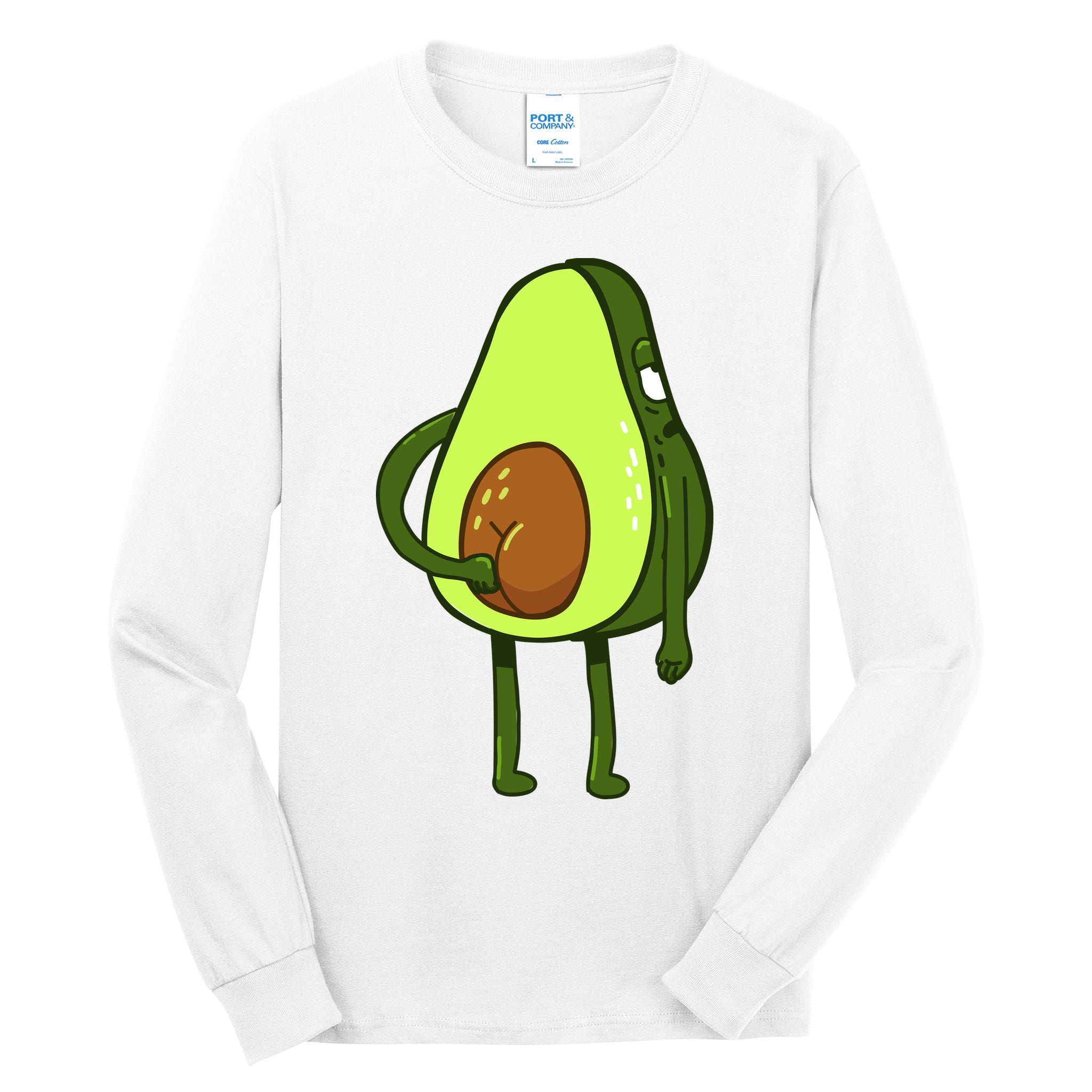 Funny Avocado Butt Tall Long Sleeve T-Shirt