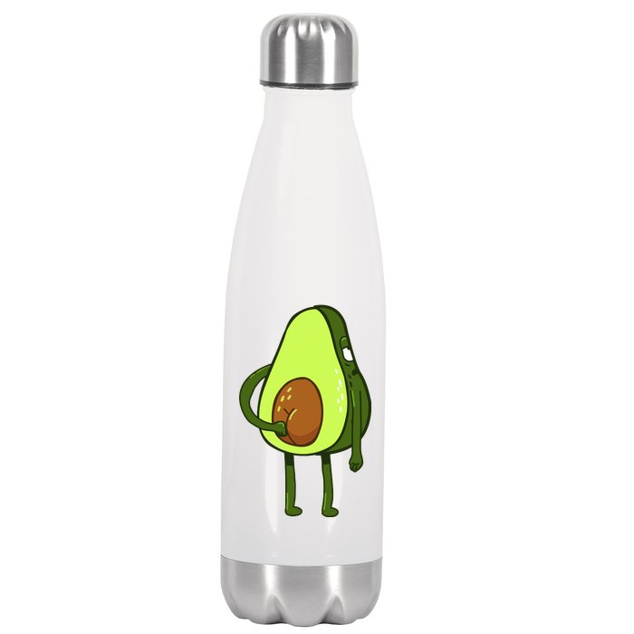 Funny Avocado Butt Stainless Steel Insulated Water Bottle