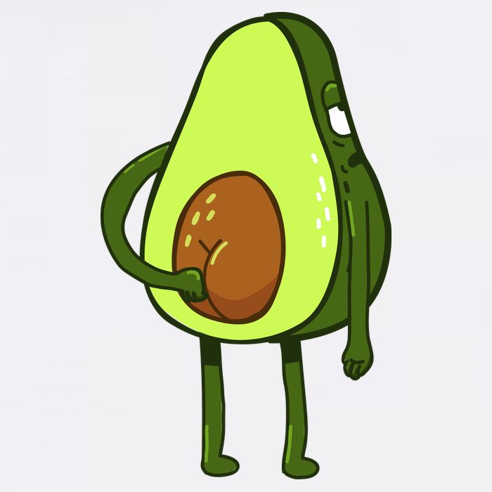 Funny Avocado Butt Premium T-Shirt