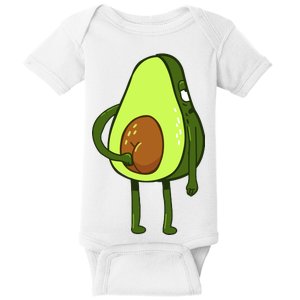 Funny Avocado Butt Baby Bodysuit