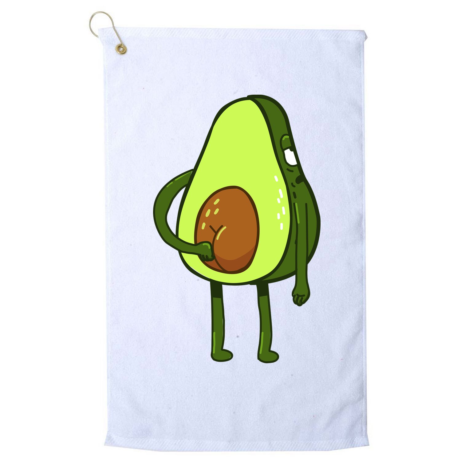 Funny Avocado Butt Golf Towel