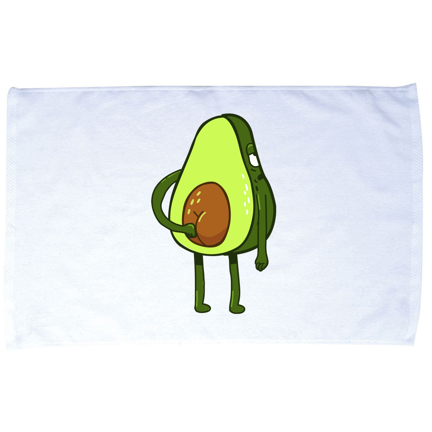 Funny Avocado Butt Microfiber Hand Towel