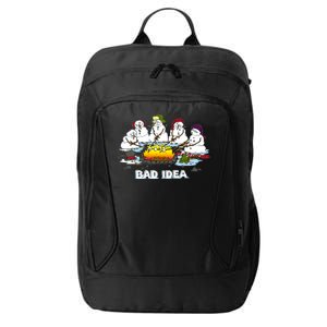 Funny Bad Idea - Snowman Melting Christmas City Backpack