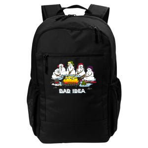 Funny Bad Idea - Snowman Melting Christmas Daily Commute Backpack