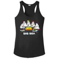 Funny Bad Idea - Snowman Melting Christmas Ladies PosiCharge Competitor Racerback Tank