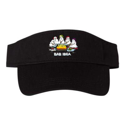 Funny Bad Idea - Snowman Melting Christmas Valucap Bio-Washed Visor