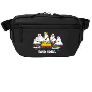 Funny Bad Idea - Snowman Melting Christmas Crossbody Pack